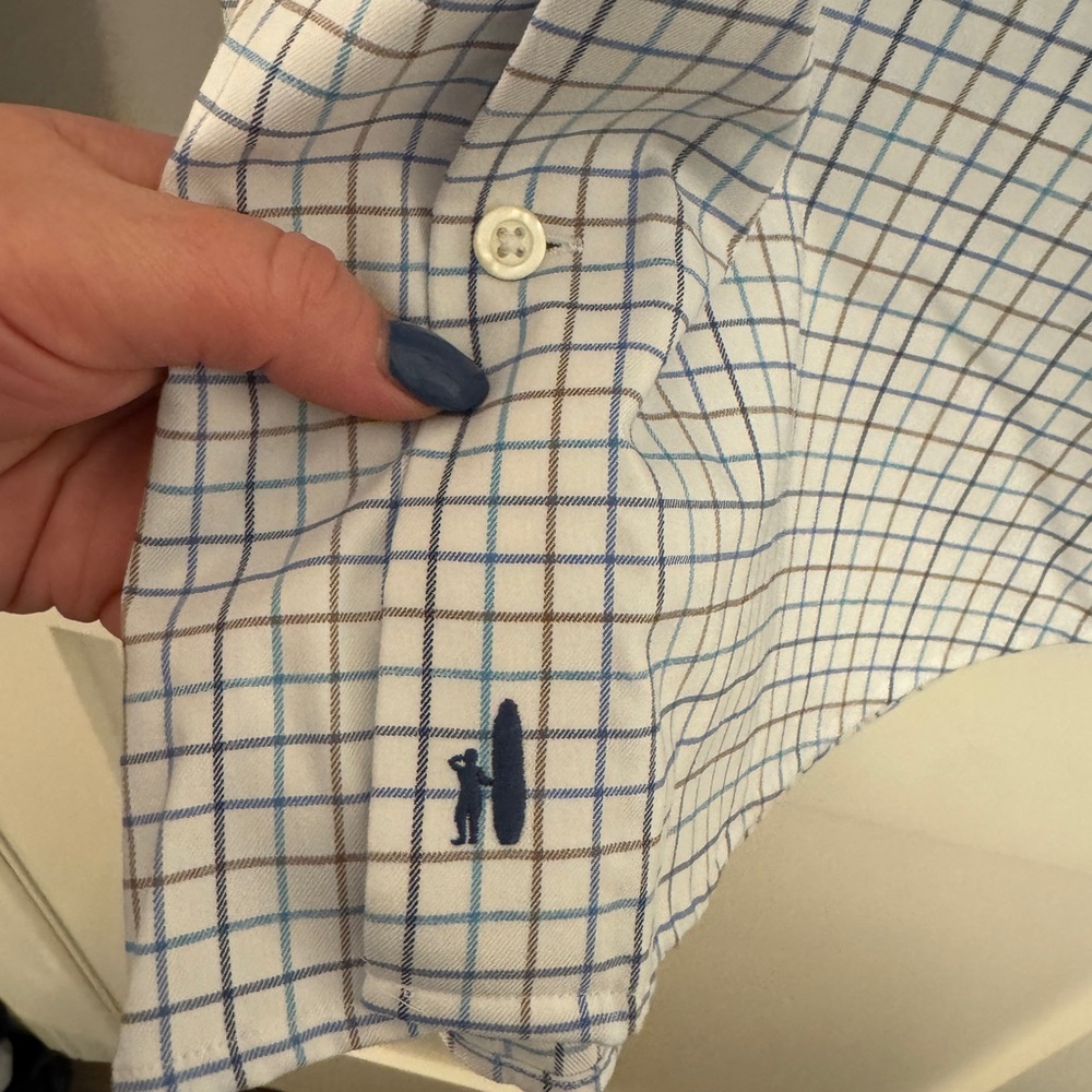 JOHNNIE-O MEN'S PADDOCK PERFORMANCE BUTTON-DOWN SHIRT Medium - Picture 6 of 10